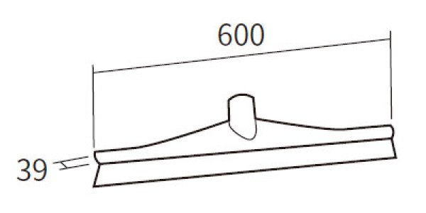 画像2: Vikan(ヴァイカン) 一体成形スクイージー(600mm) 7160 ※別途送料 (2)