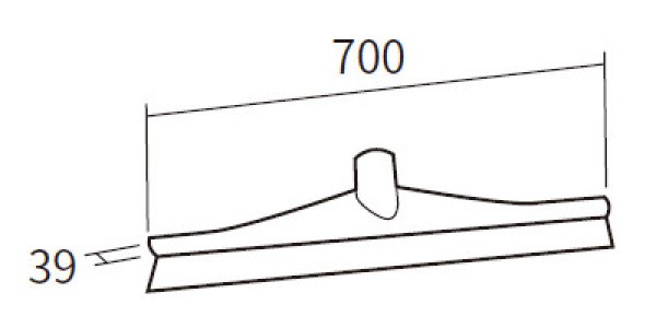 画像2: Vikan(ヴァイカン) 一体成形スクイージー(700mm) 7170 ※別途送料 (2)
