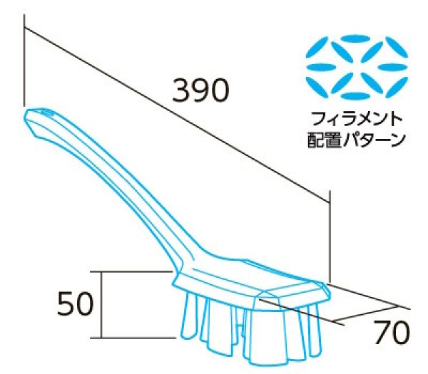 画像2: Vikan(ヴァイカン) USTロングハンドルブラシ 4196 ※別途送料 (2)