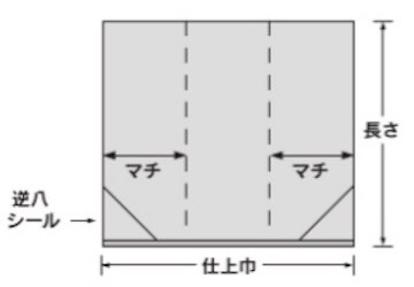 画像2: 福助工業 ばんじゅう用内袋 逆八タイプ No.85 ナチュラル 1ケース600枚入り (2)