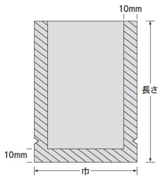 Amazon.co.jp: 福助工業 ナイロンポリ Dタイプ規格袋 No.10 (600