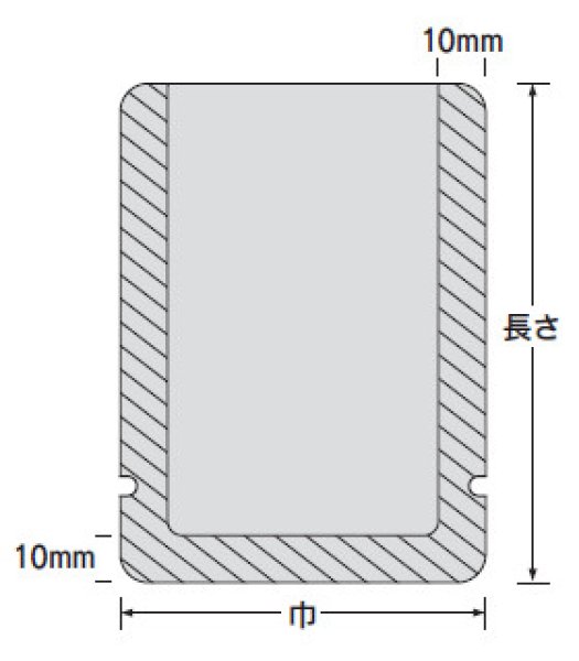 画像2: 福助工業 ナイロンポリ袋 Rタイプ No.14CA 1ケース1,500枚入り (2)