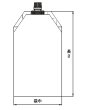 画像2: 伏見樹脂 スパウト付き三角袋 500g用 VP-SP-N-005(9.5) (口径Φ9.5mm) 1ケース700枚入り (2)