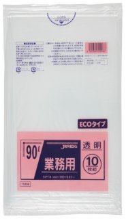 ジャパックス 業務用 大型ポリ袋 強力ゴミ袋 透明 150L ECOタイプ