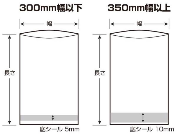 真空袋 しん重もん SE-4045 厚65μ 700枚 高強度五層チューブ規格袋 ナイロンポリ袋