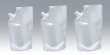 画像2: 明和産商 バリアー性ボイル用(90℃)コーナースパウト付透明スタンド袋 LPM-1218 S 1ケース600枚入り (2)
