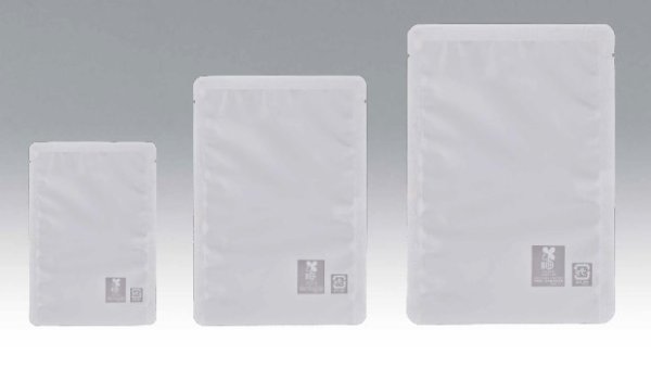 画像2: 明和産商 バリアー性 ボイル用(100℃) 片面白ベタ印刷 三方袋 BA白-2030 H 1ケース2,000枚入り (2)