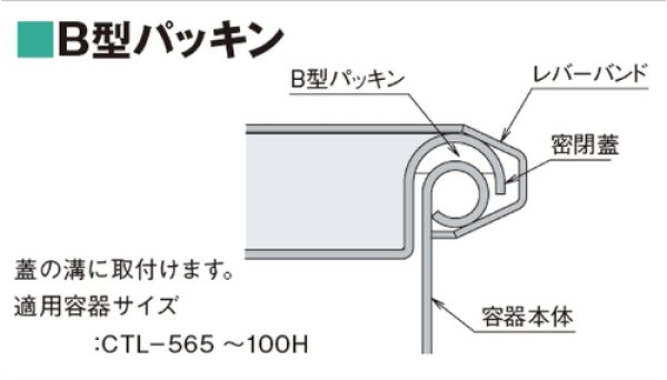 画像3: MONOVATE(旧 日東金属工業) ステンレス 密閉容器(レバーハンド式) CTL-565 ※別途送料 (3)