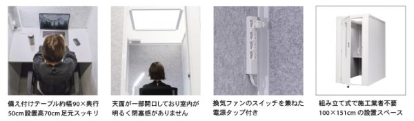 画像3: 岐阜プラスチック工業(テクセル) REMUTEシリーズ リミュート 吸音ブースフロントイン セミオープン (3)