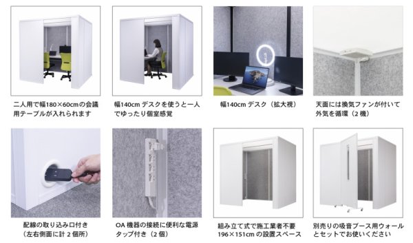 画像2: 岐阜プラスチック工業(テクセル) REMUTEシリーズ リミュート 吸音ブースワイド II (2)