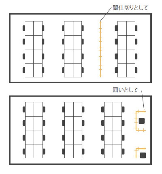 画像3: 岐阜プラスチック工業(テクセル) REMUTEシリーズ リミュート 吸音パーティション (3)