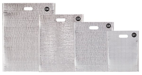 画像1: 酒井化学工業 保冷袋 ミナクールパック C4 平袋タイプ(内側両面テープ付き) LLサイズ 1ケース50枚入り ※個人宅配送不可 (1)
