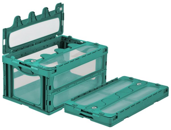 画像4: 三甲株式会社(サンコー) 折りたたみコンテナ マドコン(蓋付き) マドコン C-75B ※個人宅追加送料・出荷単位(5個)未満別途送料 (4)