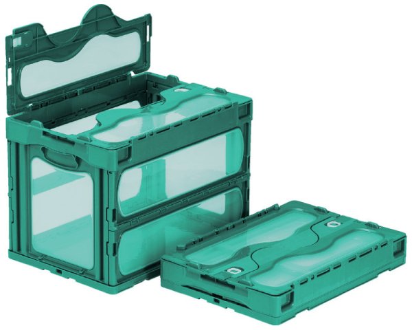 画像4: 三甲株式会社(サンコー) 折りたたみコンテナ マドコン(蓋付き) マドコン C-60B ※個人宅追加送料・出荷単位(5個)未満別途送料 (4)