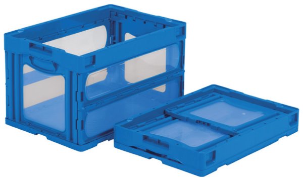 画像2: 三甲株式会社(サンコー) 折りたたみコンテナ マドコン(蓋なし) マドコン O-50B ※個人宅追加送料・出荷単位(5個)未満別途送料 (2)