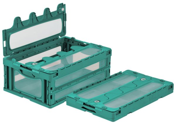 画像4: 三甲株式会社(サンコー) 折りたたみコンテナ マドコン(蓋付き) マドコン C-55B ※個人宅追加送料・出荷単位(5個)未満別途送料 (4)