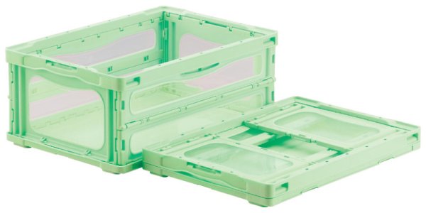 画像3: 三甲株式会社(サンコー) 折りたたみコンテナ マドコンライト(蓋なし) O-30B ※個人宅追加送料・出荷単位(5個)未満別途送料 (3)