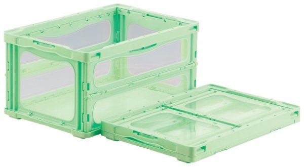 画像3: 三甲株式会社(サンコー) 折りたたみコンテナ マドコンライト(蓋なし) O-40B ※個人宅追加送料・出荷単位(5個)未満別途送料 (3)