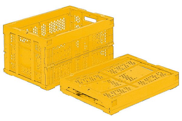 画像2: 三甲株式会社(サンコー) 折りたたみコンテナー 蓋なしタイプ オリコン 40A ※個人宅追加送料・出荷単位(5個)未満別途送料 (2)