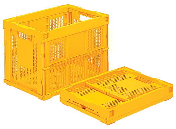 画像2: 三甲株式会社(サンコー) 折りたたみコンテナー 蓋なしタイプ オリコン 60A ※個人宅追加送料・出荷単位(5個)未満別途送料 (2)