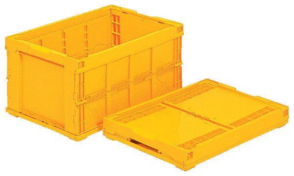 画像2: 三甲株式会社(サンコー) 折りたたみコンテナー 蓋なしタイプ オリコン 75B-C ※個人宅追加送料・出荷単位(5個)未満別途送料 (2)