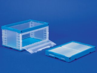 三甲株式会社(サンコー) 折りたたみコンテナー 蓋なし扉タイプ