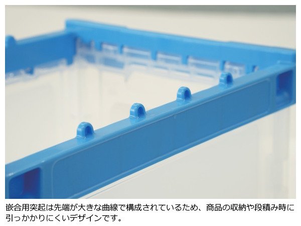 画像3: 三甲株式会社(サンコー) 折りたたみコンテナ 蓋なし透明タイプ ペタンコ O-20B-B (透明) ※個人宅追加送料・出荷単位(10個)未満別途送料 (3)