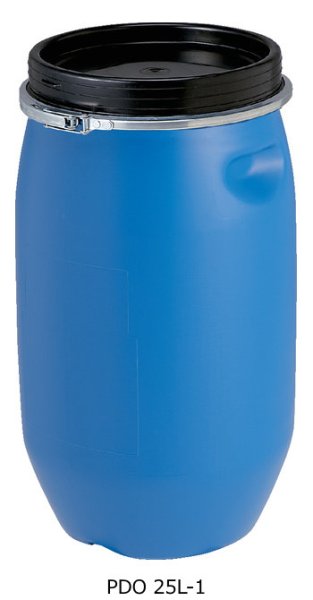 画像1: 三甲株式会社(サンコー) 液体輸送用 プラスチックドラム オープンタイプ PDO 25L-1 ※個人宅配送不可・出荷単位(2台)未満別途送料 (1)