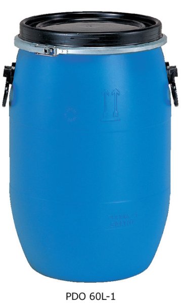 画像1: 三甲株式会社(サンコー) 液体輸送用 プラスチックドラム オープンタイプ PDO 60L-1 ※個人宅配送不可 (1)