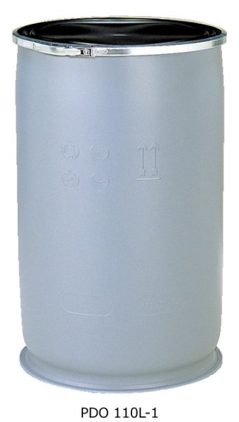 画像1: 三甲株式会社(サンコー) 液体輸送用 プラスチックドラム オープンタイプ PDO 110L-1 ※個人宅配送不可・出荷単位(2台)未満別途送料 (1)