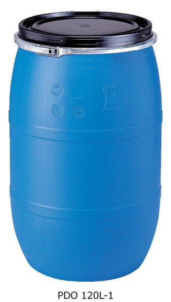 画像1: 三甲株式会社(サンコー) 液体輸送用 プラスチックドラム オープンタイプ PDO 120L-1 ※個人宅配送不可 (1)