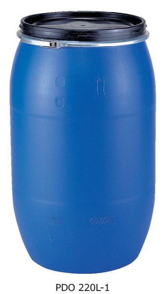 画像1: 三甲株式会社(サンコー) 液体輸送用 プラスチックドラム オープンタイプ PDO 220L-1 ※個人宅配送不可 (1)