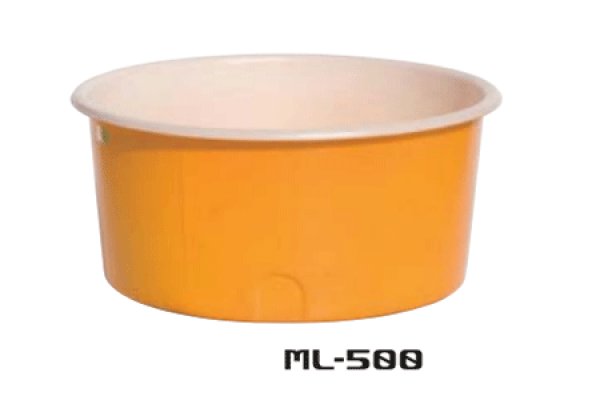 画像1: スイコー ML型(丸型)容器 ML-500 ※個人宅配送不可 (1)
