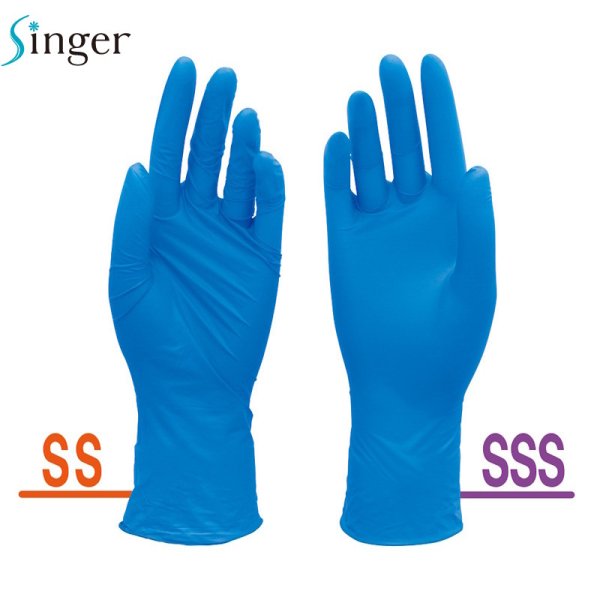 画像4: 宇都宮製作 シンガー ニトリルコンフォートグローブ (粉なし・ブルー) 1ケース3,000枚 (100枚×30箱)入り ※個人宅配送不可 (4)