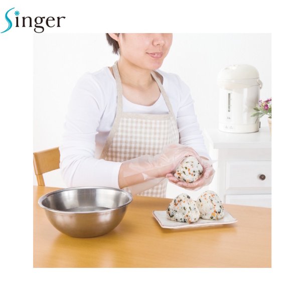 画像4: 宇都宮製作 シンガー ポリエチ指絞り (ブルー) 1ケース6,000枚 (200枚×30袋)入り ※個人宅配送不可 (4)