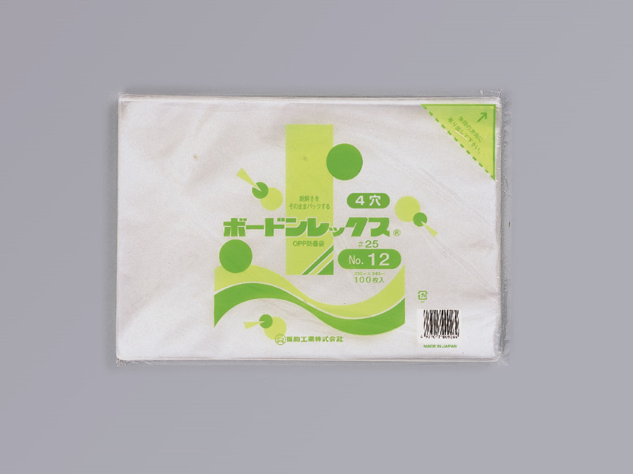 福助工業 ボードンレックス 0.025 No.13-60 (4穴・無地) 1ケース4,000枚入り