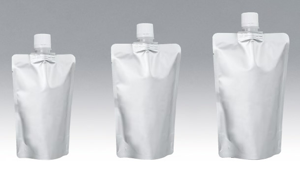 明和産商 バリアー性ボイル用(90℃)センタースパウト付アルミスタンド袋