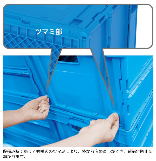 三甲株式会社(サンコー) 折りたたみコンテナー 蓋なしタイプ オリコン