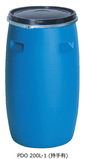 三甲 三甲 サンコー プラスチックドラム(オープンタイプ) PDO200L-1 ブルー 200L 大きな開口部で液体の出し入れが容易  その他DIY、業務、産業用品